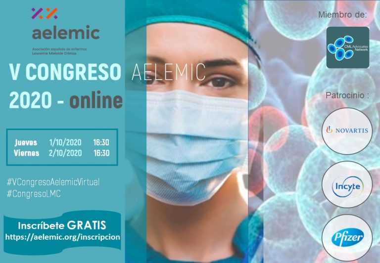 Lee más sobre el artículo «V Congreso Nacional Enfermos Leucemia Mieloide Crónica. Aelemic 2020 Online».