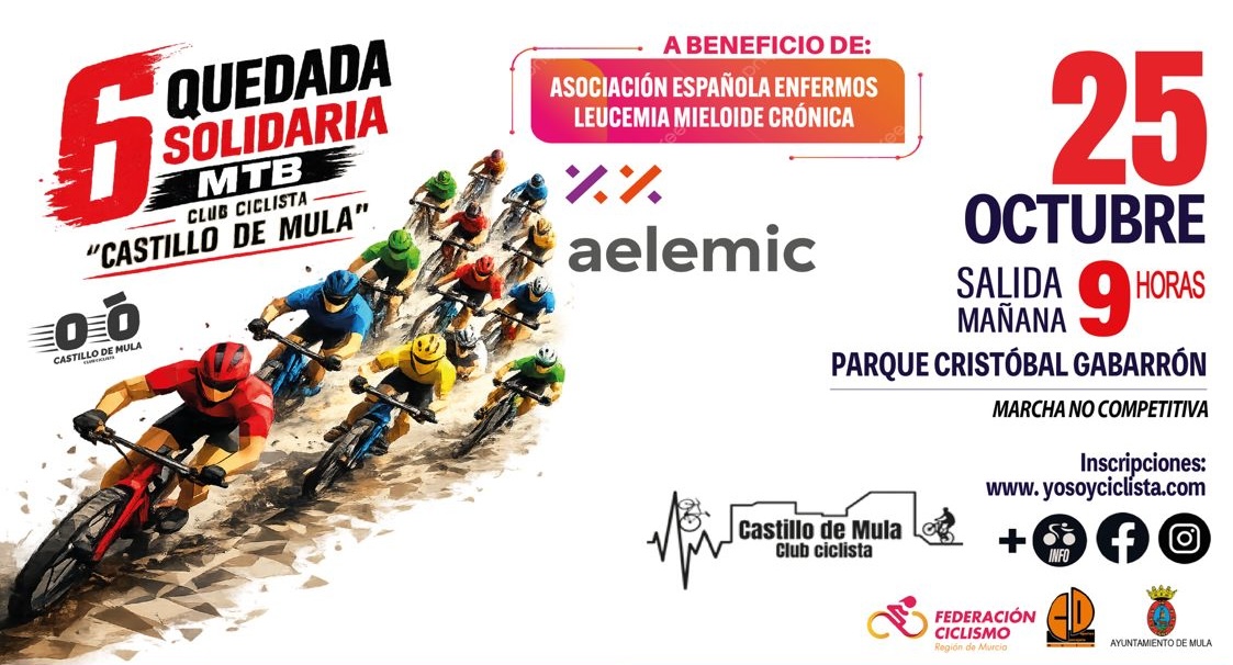 VI Quedada Solidaria MTB Castillo de Mula a beneficio de AELEMIC